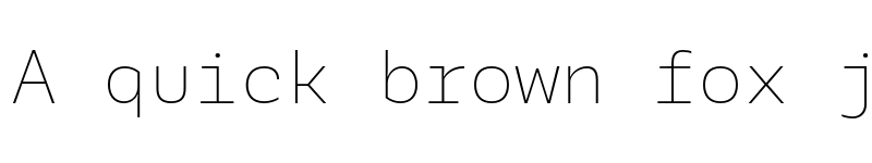 Preview of FONTSPRING DEMO - Galix Mono ULt Regular font