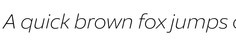 Preview of FONTSPRING DEMO - Galvani Extralight Italic Regular font