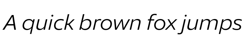 Preview of FONTSPRING DEMO - Galvani Light Italic Regular font