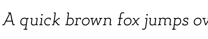 Preview of FONTSPRING DEMO - Gambero Thin Italic font