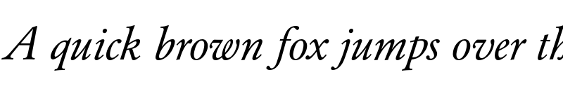 Preview of FONTSPRING DEMO - Garamond Classic FS Italic font