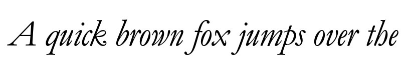Preview of FONTSPRING DEMO - Garamond Elegant Pro Italic font