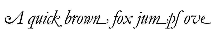 Preview of FONTSPRING DEMO - Garamond Elegant Swash Italic font