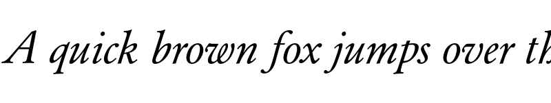 Preview of FONTSPRING DEMO - Garamond No7 Pro Italic font