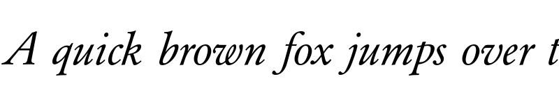 Preview of FONTSPRING DEMO - Garamond Pro Italic font
