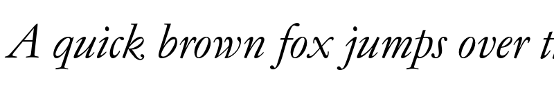 Preview of FONTSPRING DEMO - Garamond Quarto Italic font