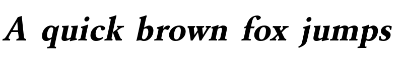 Preview of FONTSPRING DEMO - GaramondURW Bold Italic font