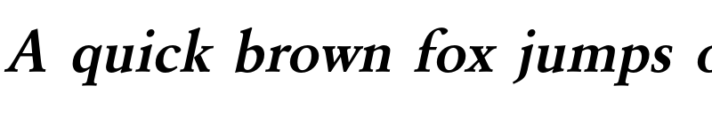 Preview of FONTSPRING DEMO - GaramondURWDem Italic font