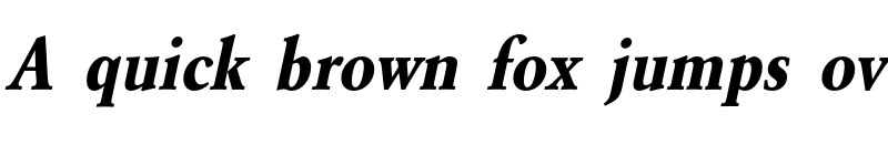 Preview of FONTSPRING DEMO - GaramondURWExtNar Bold Italic font