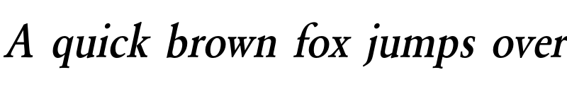 Preview of FONTSPRING DEMO - GaramondURWExtNarMed Italic font