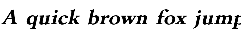 Preview of FONTSPRING DEMO - GaramondURWExtWid Bold Italic font