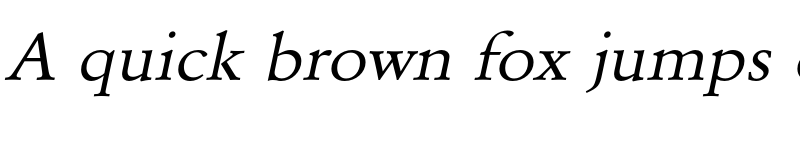 Preview of FONTSPRING DEMO - GaramondURWExtWid Italic font