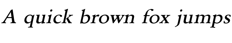 Preview of FONTSPRING DEMO - GaramondURWExtWidMed Italic font