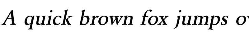 Preview of FONTSPRING DEMO - GaramondURWMed Italic font