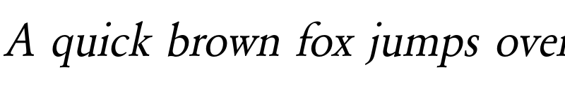 Preview of FONTSPRING DEMO - GaramondURWNar Italic font