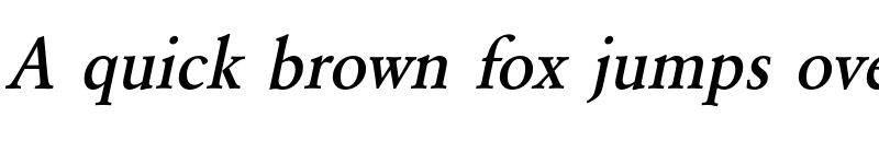 Preview of FONTSPRING DEMO - GaramondURWNarMed Italic font