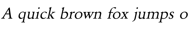 Preview of FONTSPRING DEMO - GaramondURWWid Italic font