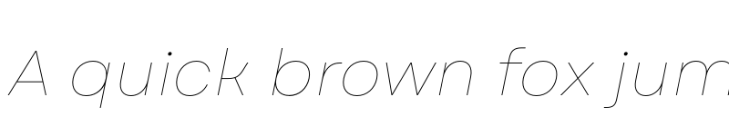 Preview of FONTSPRING DEMO - Garet Hairline Italic font