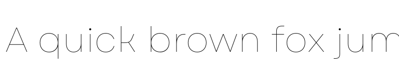 Preview of FONTSPRING DEMO - Garet Hairline Regular font