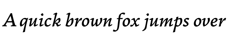 Preview of FONTSPRING DEMO - Garibaldi Medium Italic font