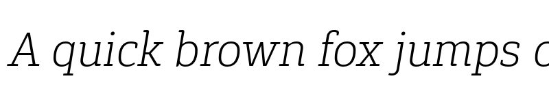 Preview of FONTSPRING DEMO - Gaspo Slab ExtraLight It Regular font