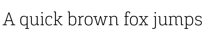 Preview of FONTSPRING DEMO - Gaspo Slab ExtraLight Regular font