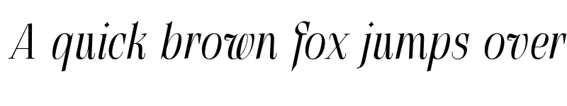 Preview of FONTSPRING DEMO - Gatara Regular Italic Regular font