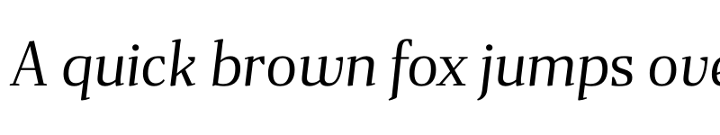 Preview of FONTSPRING DEMO - Gazeta Book Italic Italic font