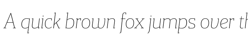 Preview of FONTSPRING DEMO - Gazeta Extra Light Italic Italic font