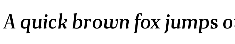 Preview of FONTSPRING DEMO - Gazeta Medium Italic Italic font