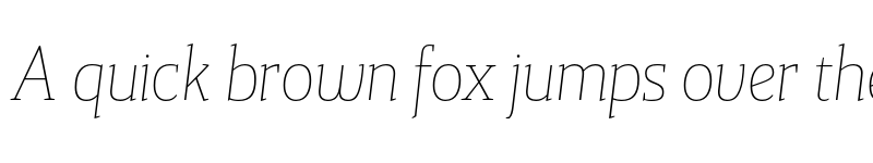 Preview of FONTSPRING DEMO - Gazeta Slab Extra Light Italic font