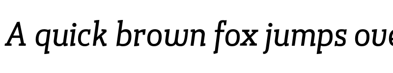 Preview of FONTSPRING DEMO - Gazeta Slab Italic Italic font