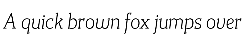 Preview of FONTSPRING DEMO - Gazeta Slab Light Italic Italic font