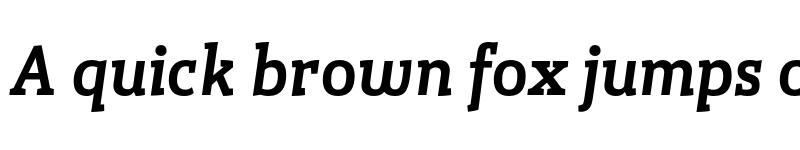 Preview of FONTSPRING DEMO - Gazeta Slab Medium Italic Italic font