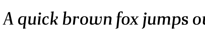 Preview of FONTSPRING DEMO - Gazeta Text Italic Italic font