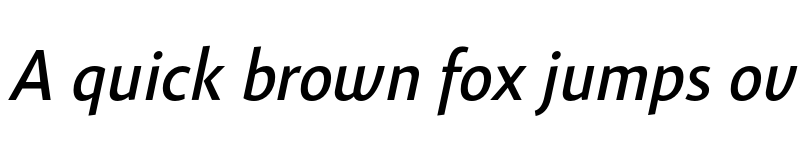 Preview of FONTSPRING DEMO - Gelato Sans Italic font