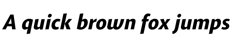 Preview of FONTSPRING DEMO - Gelato Sans SemiBold Italic font