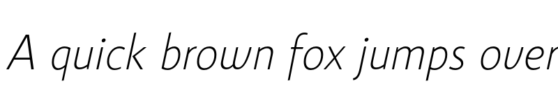 Preview of FONTSPRING DEMO - Gelato Sans Thin Italic font