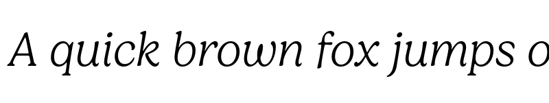 Preview of FONTSPRING DEMO - Gelica XLt ExtraLight Italic font