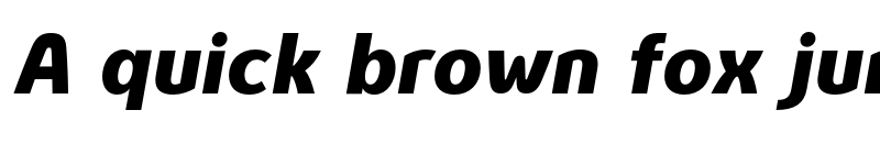 Preview of FONTSPRING DEMO - Genius ExtraBold Italic font