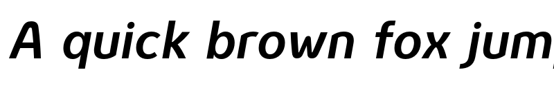 Preview of FONTSPRING DEMO - Genius SemiBold Italic font