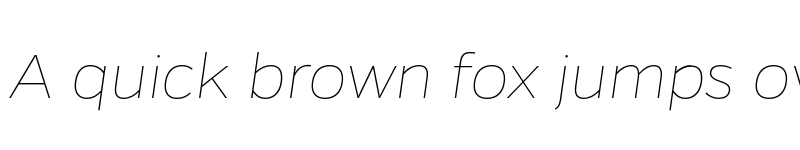 Preview of FONTSPRING DEMO - Gentona Thin Italic Regular font