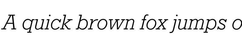 Preview of FONTSPRING DEMO - GeomSlab 712 BT Light Italic font