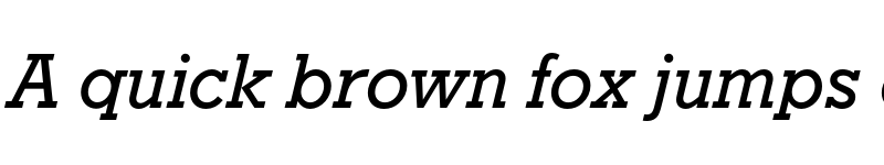 Preview of FONTSPRING DEMO - GeomSlab 712 BT Medium Italic font