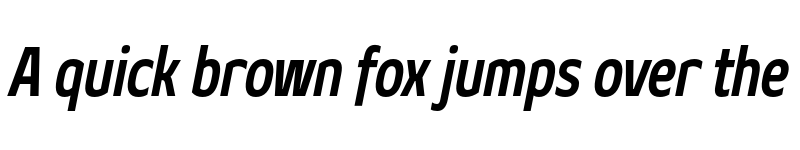 Preview of FONTSPRING DEMO - Geon Condensed Bold Italic font