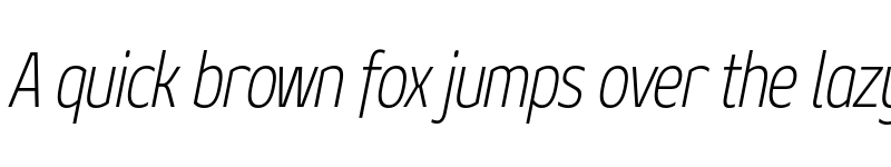 Preview of FONTSPRING DEMO - Geon Condensed ExtraLight Italic font