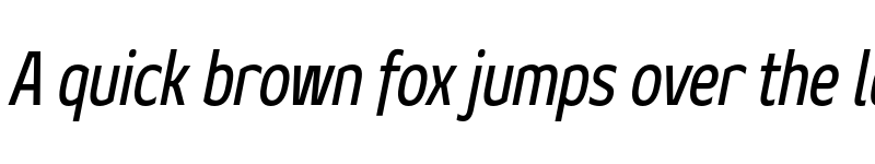 Preview of FONTSPRING DEMO - Geon Condensed Italic font