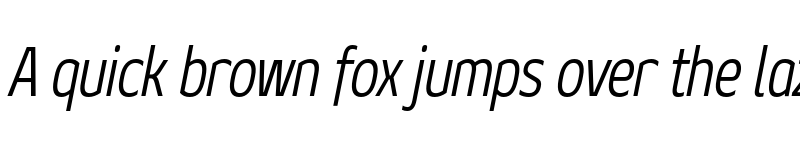 Preview of FONTSPRING DEMO - Geon Condensed Light Italic font