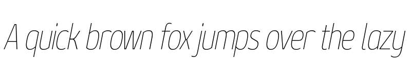 Preview of FONTSPRING DEMO - Geon Condensed Thin Italic font