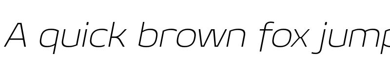 Preview of FONTSPRING DEMO - Geon Expanded ExtraLight Italic font